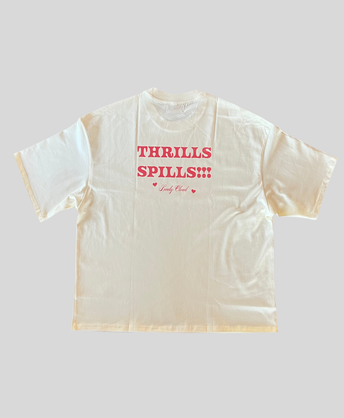 Cropped T-Shirt Speed Thrills Lovely Cloud